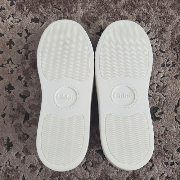 Chloé Lauren Mesh Lace Low-Top Sneakers Size 38 - Picture 7 of 11